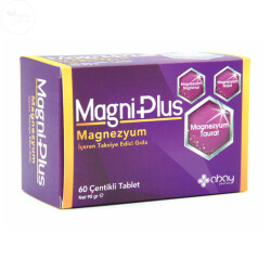 MagniPlus Magnezyum Takviye Edici Gıda 60 Çentikli Tablet - Abay Pharma
