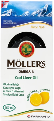 Möller's Omega-3 Balık Yağı Şurubu Limonlu 150 ml - 1