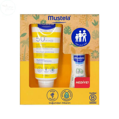 Mustela Güneş Losyonu 200 ML & Hydra Bebe Losyon 100 ML Hediye - 1