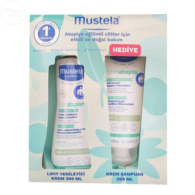 Mustela Lipit Yenileyici Krem 300 ML & Krem Şampuan 200 ml Hediye - 1