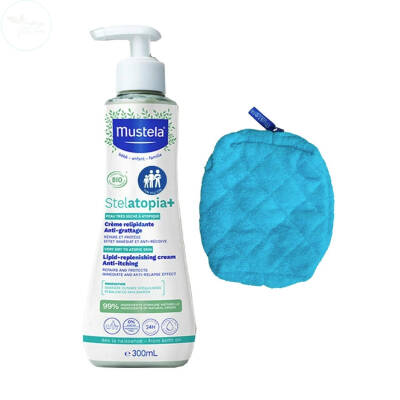 Mustela Stelatopia Lipit Yenileyici Krem 300 ml + Makyaj Çantası Hediyeli - 1