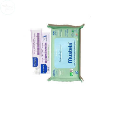 Mustela Vitamin Barrier 1-2-3 Cream 100ml + Kompost Edilebilir Islak Mendil 60 Yaprak - 1