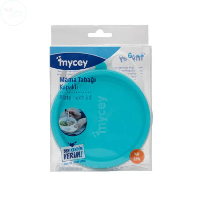 Mycey Kapaklı Mama Tabağı Pembe - 1