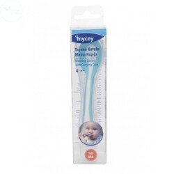 Mycey Taşıma Kutulu Mama Kaşığı - Yumuşak Uçlu - Yeşil - 1