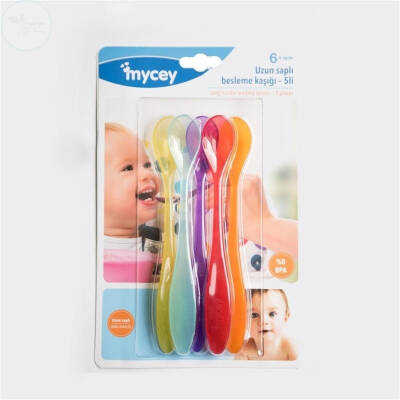 Mycey Uzun Saplı Besleme Kaşığı -5Li Set - 1