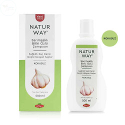 Natur Way Sarımsaklı Bitkisel Şampuan Kokusuz 500ml - 1
