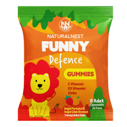 NaturalNest Funny Defence Gummies 1 Poşet - 8 adet çiğnenebilir jel form - Naturalnest