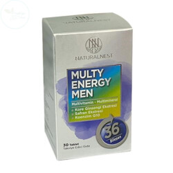 Naturalnest Multi Energy Men Takviye Edici Gıda 30 Tablet - Naturalnest