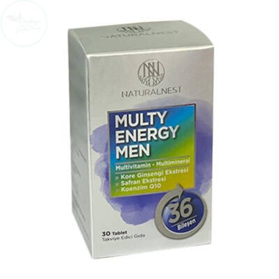 Naturalnest Multi Energy Men Takviye Edici Gıda 30 Tablet - 1