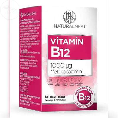 Naturalnest Vitamin B12 60 Dilaltı Tablet - 1