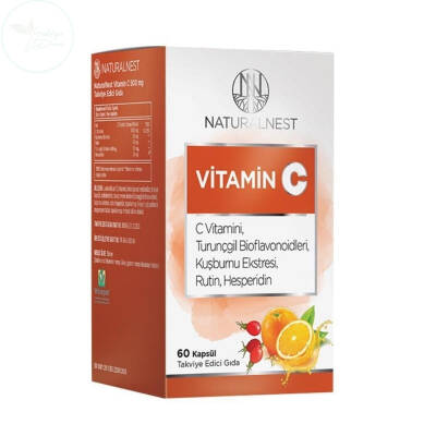 Naturalnest Vitamin C Takviye Edici Gıda 60 Kapsül - 1