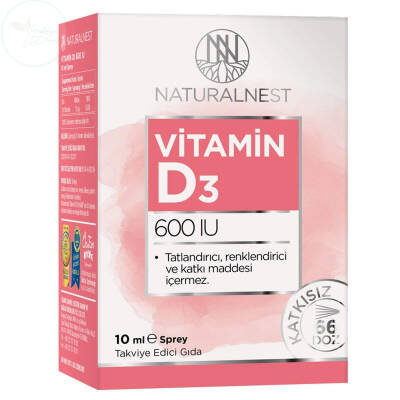 Naturalnest Vitamin D3 600 IU Sprey 10 ml - 1