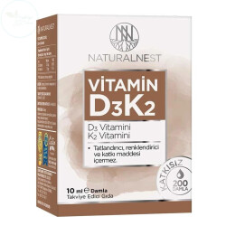 Naturalnest Vitamin D3K2 Damla 10 ml - Naturalnest