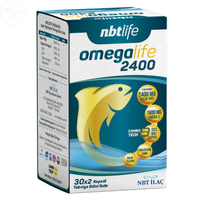 NBT Life Omegalife 2400 Omega 3 30 x 2 Combotech Kapsül - 1