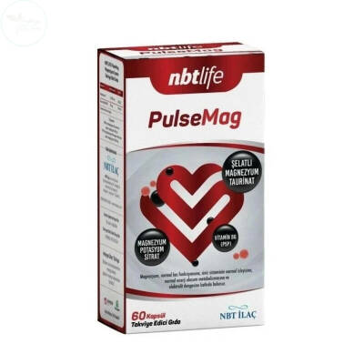 NBT Life PulseMag Magnezyum İçeren Takviye Edici Gıda 60 Kapsül - 1