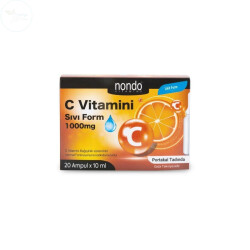 Nondo Likit C Vitamini 1000 mg 20 Şişe x 10 ml - NONDO
