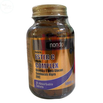 Nondo Vitamins Ester C Complex 1000 mg Takviye Edici Gıda 30 Tablet - 1