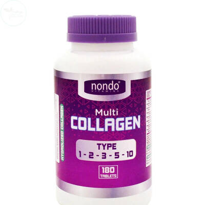 Nondo Vitamins Multi Collagen Takviye Edici Gıda 180 Tablet - 1