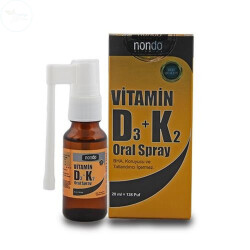 Nondo Vitamins Vitamin D3+K2 Spray 20 ml - NONDO