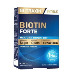 Nutraxin Biotin Forte 60 Tablet Takviye Edici Gıda - NUTRAXIN 