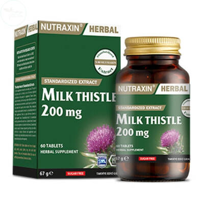 Nutraxin Herbal Milk Thistle 200mg 60 Kapsül - 1