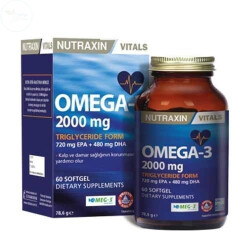 Nutraxin Omega 3 Balık Yağı 2000 mg 60 SoftGel - NUTRAXIN 