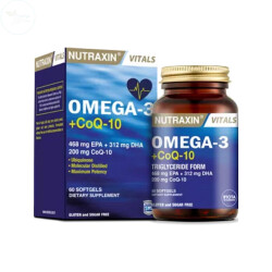 Nutraxin Vitals Omega-3 + Co-Q10 60 Softgel - NUTRAXIN 