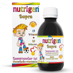 Nutrigen Supra Portakal Aromalı Şurup 200 ml OKUL SETİ HEDİYELİ - Nutrigen 