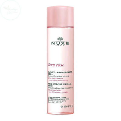 NUXE Gül Özlü Temizleme Suyu - Hassas Citler Dahil Tüm Cilt Tipleri 200 ml - 1