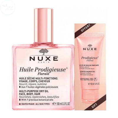 NUXE Huile Prodigieuse Florale Çok amaçlı kuru yağ (duş jeli hediyeli) 100 ml - 1