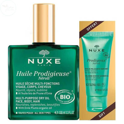 NUXE Huile Prodigieuse Neroli Çok amaçlı kuru yağ (duş jeli hediyeli) 100 ml - 1