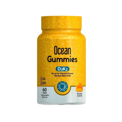 Ocean Gummies D3K2 60 Adet Çiğnenebilir Jel Form İçeren Takviye Edici Gıda - 1