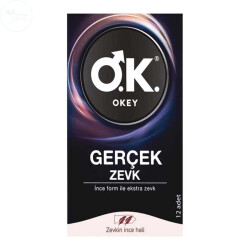Okey Gerçek Zevk Prezervatif 12 adet - Okey