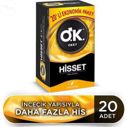 Okey Hisset Prezervatif 20 adet - Okey