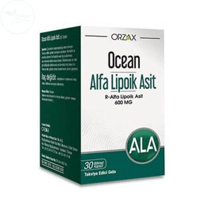 Orzax Ocean Alfa Lipoik Asit 600 mg 30 Tablet - 1