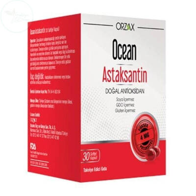 Orzax Ocean Astaksantin 30 Kapsül - 1
