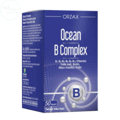 Orzax Ocean B Complex Takviye Edici Gıda 50 Kapsül - 1