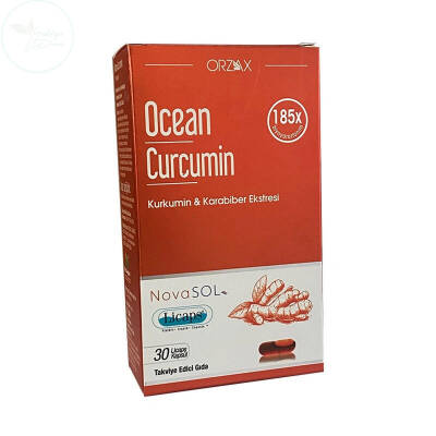 Orzax Ocean Curcumin Karabiber Ekstresi Takviye Edici Gıda 30 Kapsül - 1