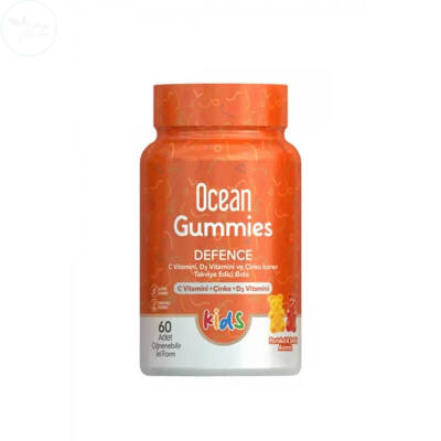 Orzax Ocean Gummies Defence Kids Takviye Edici Gıda 60 Adet Çiğnenebilir Jel Form - 1
