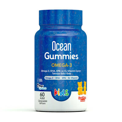 Orzax Ocean Gummies Omega-3 Kids 60 Adet Çiğnenebilir Jel Form - 1