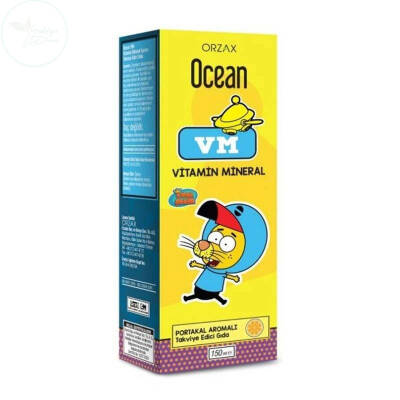 Orzax Ocean Vitamin Mineral - Portakal Aromalı 150ml - 1