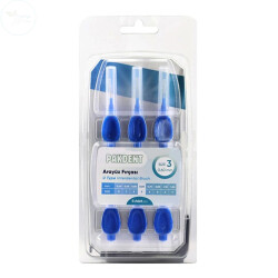 Pakdent Arayüz Fırçası U Tipi 0,6 Mm 6'lı Mavi - PAKDENT