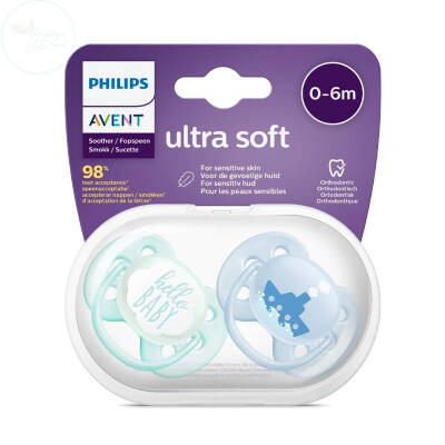 Philips Avent 0-6 Ay Erkek ultra soft emzik - 1