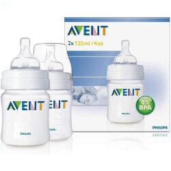 Philips Avent 0% BPA PP Biberon 125ml ikili - Philips Avent 