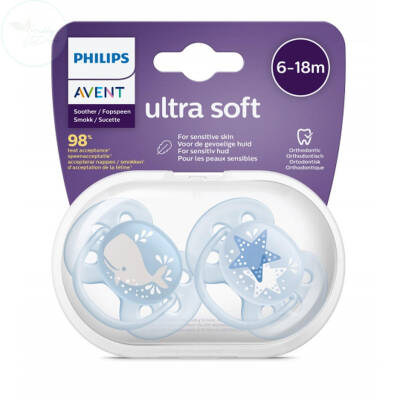 Philips Avent 6-18 Ay Erkek ultra soft emzik - 1
