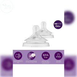 Phılıps Avent Doğal Tepkili 2'li Biberon Emziği 2 Numara 0+ Ay - Philips Avent 