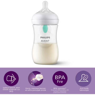 Philips Avent Natural Response PP Antikolik Biberon 260 ML 1 Ay+ - 1