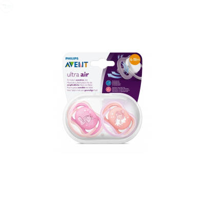Philips Avent Ultra Air 6-18 Ay Emzik Desenli 2 Adet - 1