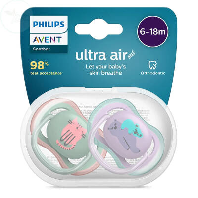 Philips Avent Ultra Air Emzik 6-18 ay 2'li Kız - 1