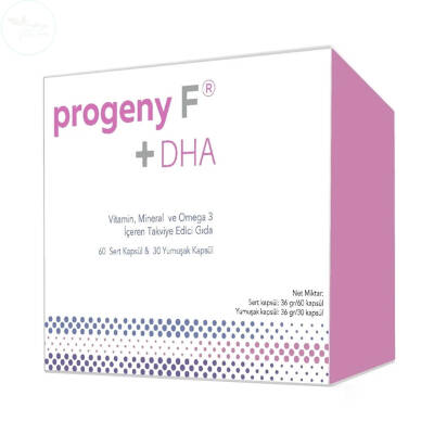 Progeny F + DHA 60 Sert Kapsül + 30 Yumuşak Kapsül - 1